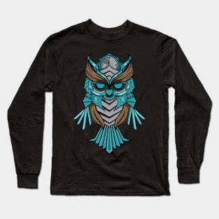 Steel Clock Owl Long Sleeve T-Shirt